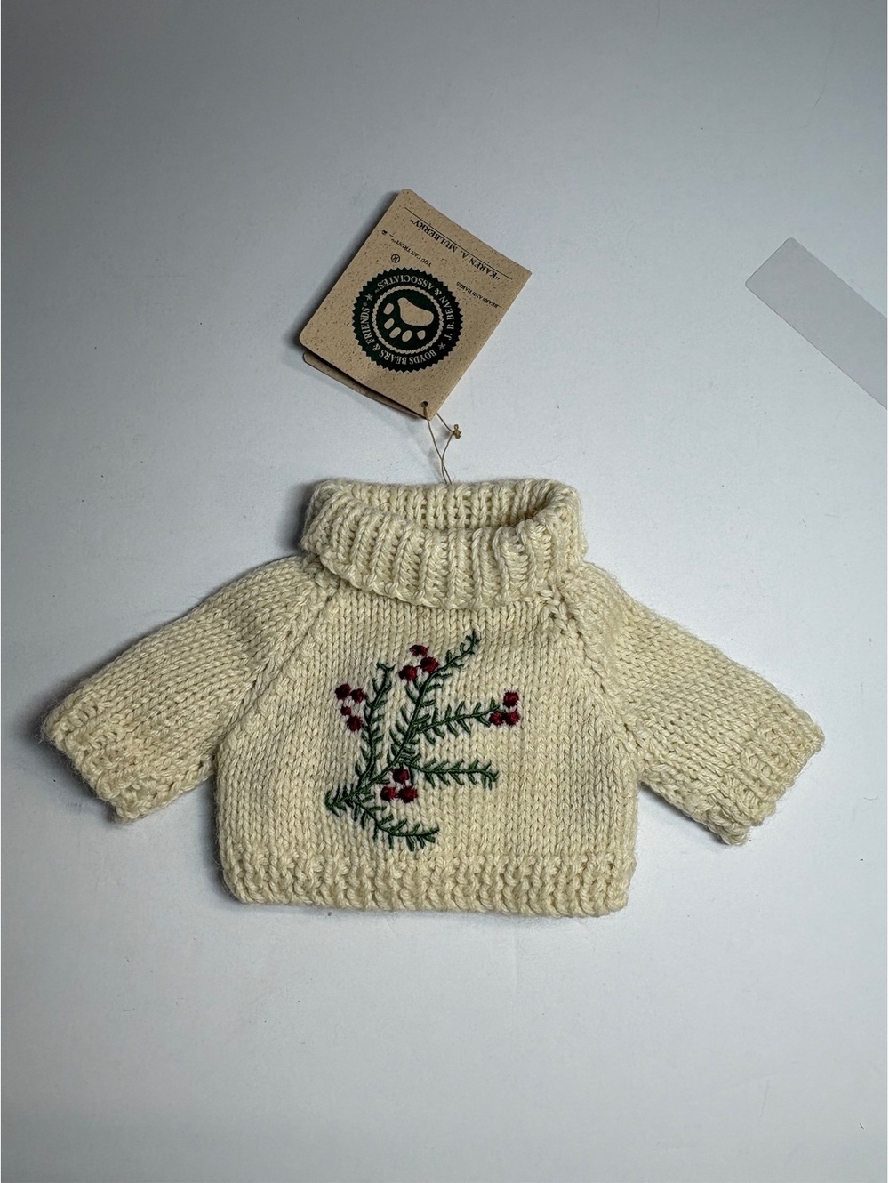 Boyds Bears Karen A Mulberry Mini Knit Sweater 917364 Doll Bear Clothing NWT